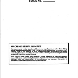 Link Belt Crane UC 108 UC 108B Operation Manual 200 (1)