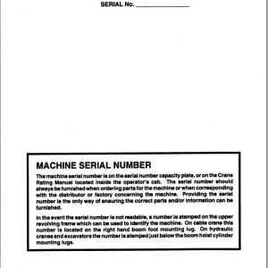 Link Belt Crane UC 108B Service Manual (1)