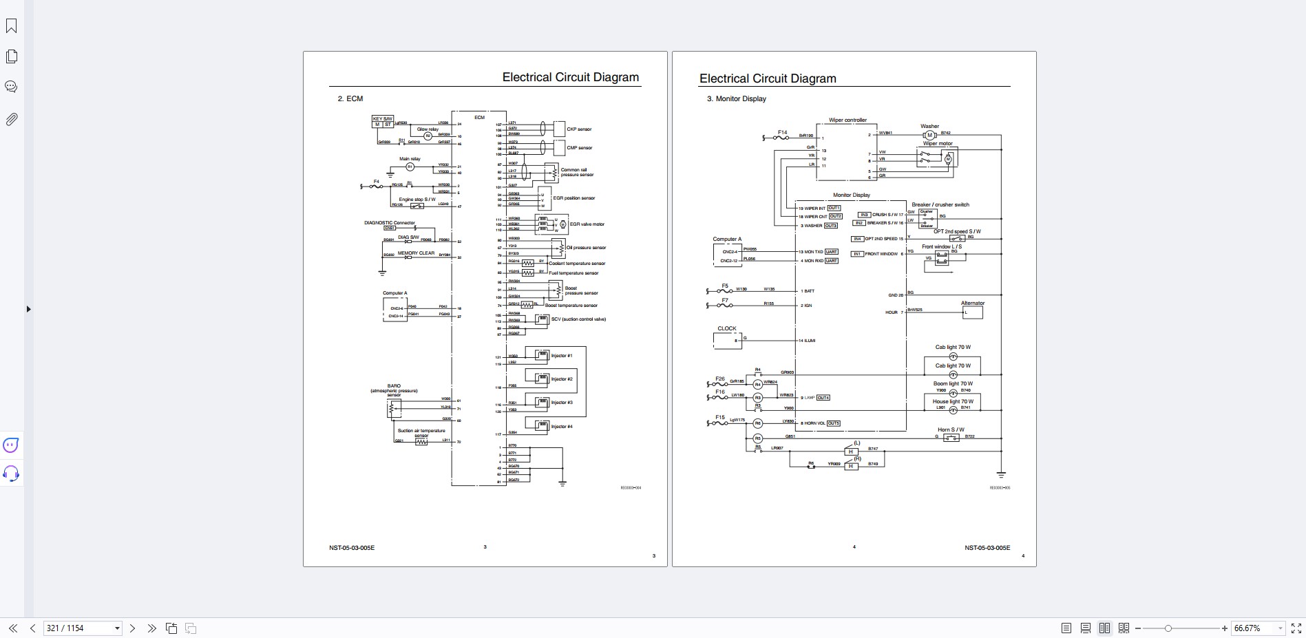 Link Belt Excavator X2 Series Operators Service Manual Wiring Diagrams ...