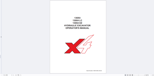 Link Belt Excavator X4 Series Operators Service Manual Wiring Diagrams PDF 13 (4)