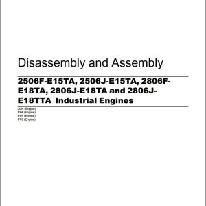 Perkins Engine 2506F E15TA to 2806J E18TTA Disassembly and Assembly Manual M0070446 04