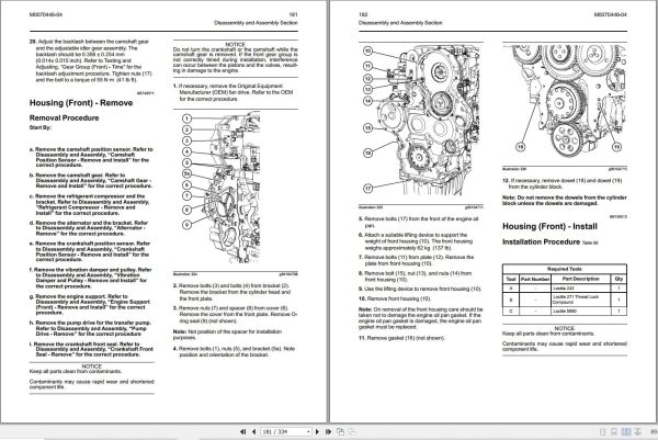 Perkins Engine 2506F E15TA to 2806J E18TTA Disassembly and Assembly Manual M0070446 04 1