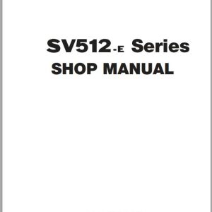 Sakai Roller SV512D E SV512T E SV512TF E Shop Manual 98078 0 (1)