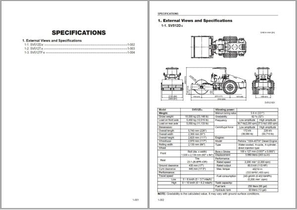 Sakai Roller SV512D E SV512T E SV512TF E Shop Manual 98078 0 (2)