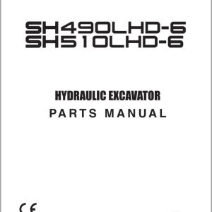 Sumitomo Excavator SH490LHD 6 SH510LHD 6 Parts Catalog WCL4806D 0T EN JP (1)