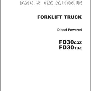 TCM Forklift FD30C3Z FD30T3Z Parts Catalog PF 2U8F (1)