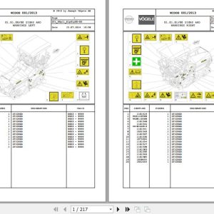 Vogele Asphalt Paver SUPER 1103 2 SUPER 1303 2 09.11 2069333 Spare Parts Catalog (1)