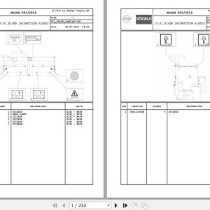 Vogele Asphalt Pavers SB 300 03.SB 2009217 Spare Parts Catalog (1)