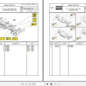 Vogele Screed AB 200 12.AB 2031504 Spare Parts Catalog (1)
