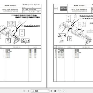 Vogele Screed AB 590 AB 600 11.AB 2009719 Spare Parts Catalog (1)