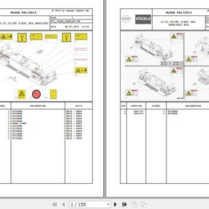 Vogele Screed AB 600 2 TV 16.AB 2062040 Spare Parts Catalog (1)