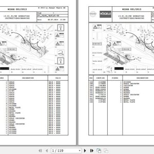 Vogele Screed VF 600 2 V 20.AB 2103555 Spare Parts Catalog (1)