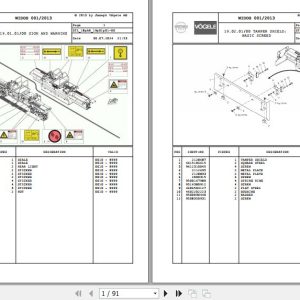 Vogele Screed VR 600 2 V 18.AB 2141214 Spare Parts Catalog (1)