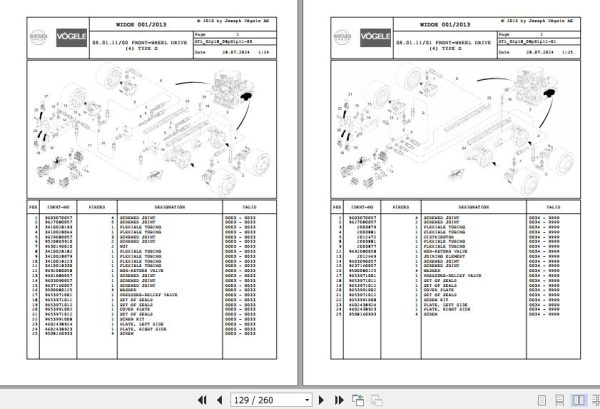 Vogele Tracked Paver SUPER 1903 02.18 2005192 Spare Parts Catalog (2)