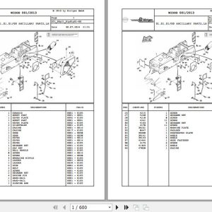 Wirtgen Asphalt Milling 2100 DC DCR 03.21 92685 Spare Parts Catalog (1)