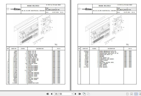 Wirtgen Asphalt Milling SF 2600i 08.26 2219954 Spare Parts Catalog (2)