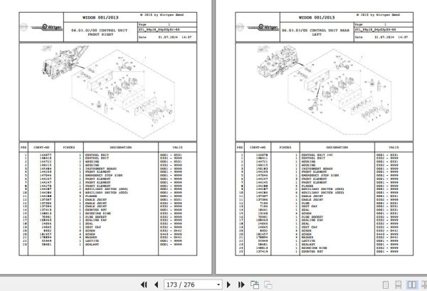 Wirtgen Asphalt Milling W 1900 10.20 150067 Spare Parts Catalog (2)
