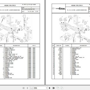 Wirtgen Asphalt Milling W 2000 11.20 196270 Spare Parts Catalog (1)