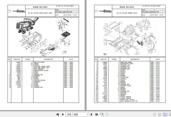 Wirtgen Asphalt Milling W 2100 09.21 144016 Spare Parts Catalog (2)
