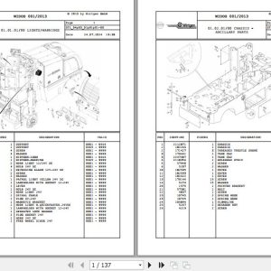 Wirtgen Asphalt Milling W 35 DC 04.03 188958 Spare Parts Catalog (1)