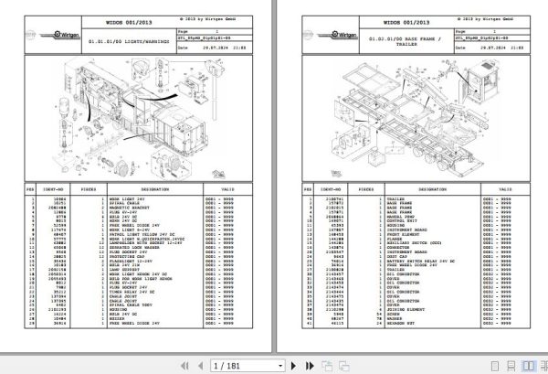 Wirtgen Asphalt Plant KMA 220 05.MS 2103467 Spare Parts Catalog (1)