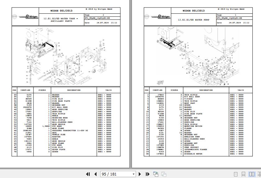 Wirtgen Asphalt Plant KMA 220 05.MS 2103467 Spare Parts Catalog (2)