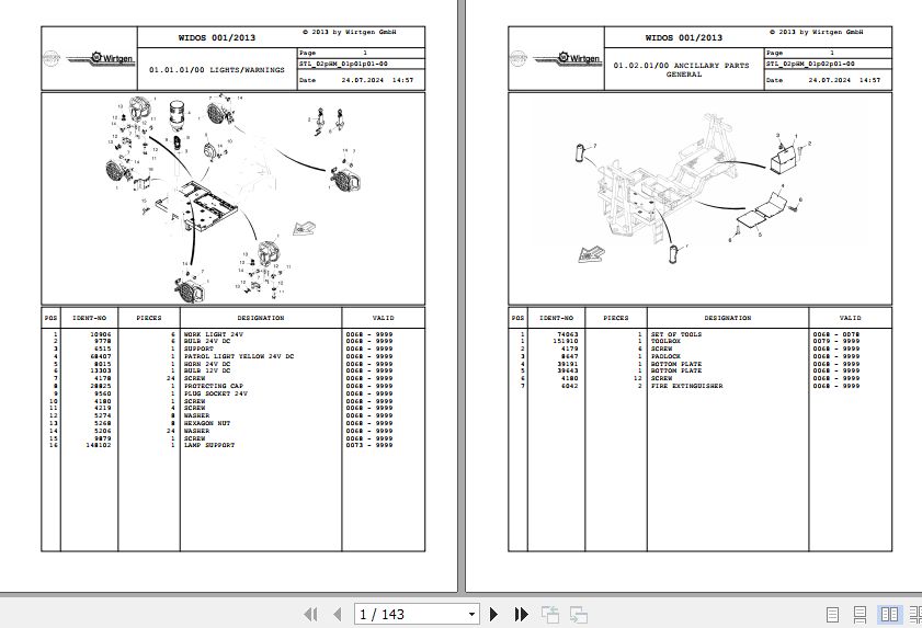 Wirtgen Asphalt Recycler 4500 HM 02.HM 140680 Spare Parts Catalog (1)