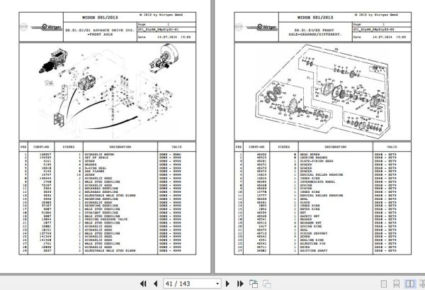 Wirtgen Asphalt Recycler 4500 HM 02.HM 140680 Spare Parts Catalog (2)