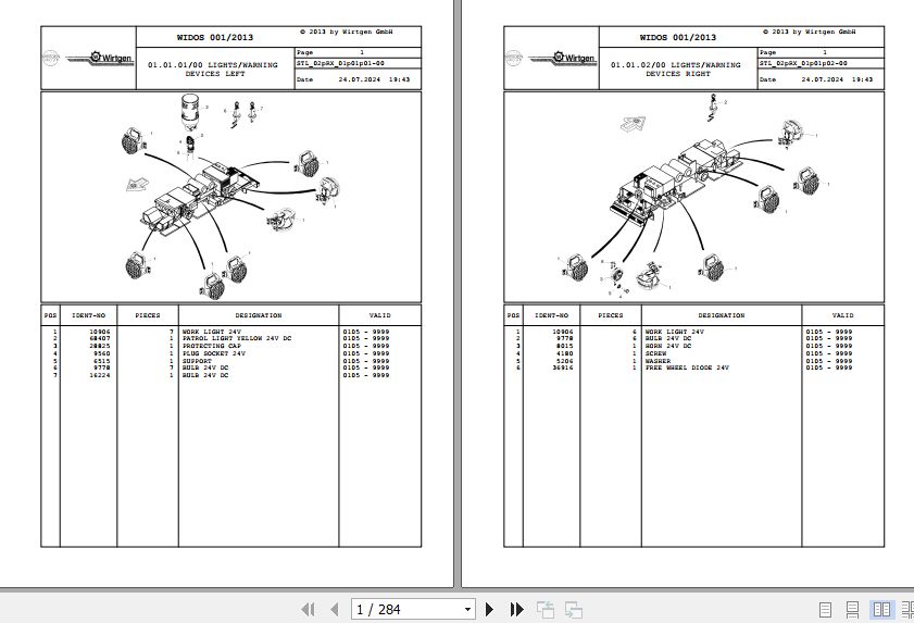 Wirtgen Asphalt Recycler 4500 RX 02.RX 140678 Spare Parts Catalog (1)