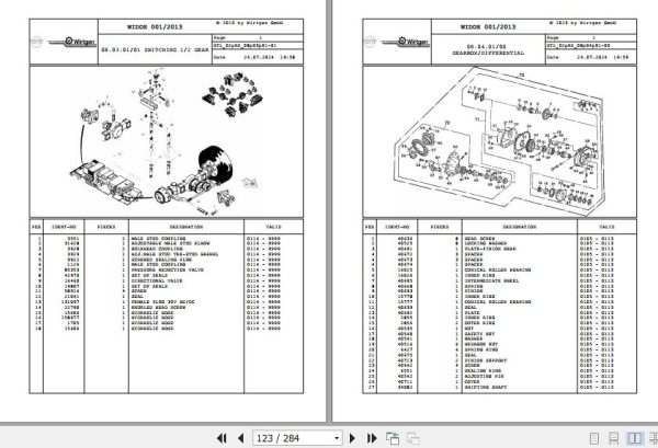 Wirtgen Asphalt Recycler 4500 RX 02.RX 140678 Spare Parts Catalog (2)