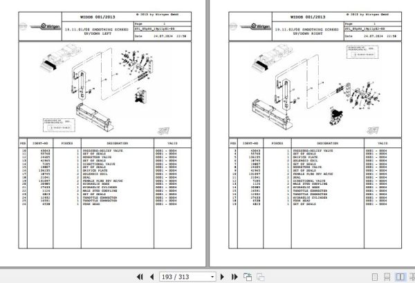 Wirtgen Asphalt Recycler RX 4500 05.RX 194088 Spare Parts Catalog (2)