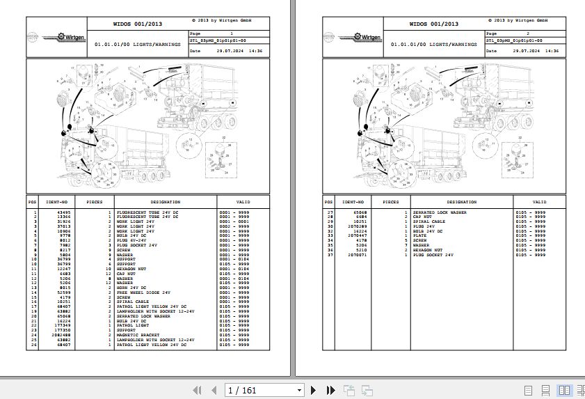 Wirtgen Asphalt Recycler WM 1000 03.MS 113075 Spare Parts Catalog (1)