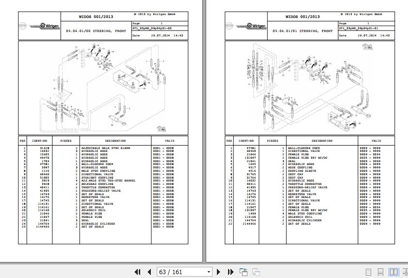 Wirtgen Asphalt Recycler WM 1000 03.MS 113075 Spare Parts Catalog (2)