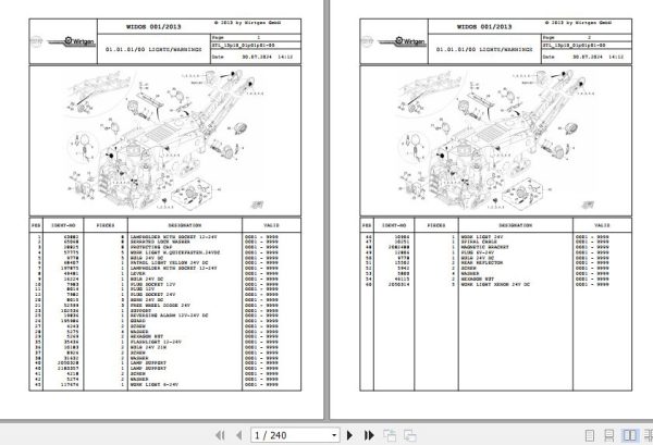 Wirtgen Cold Milling W 100 Fi W 120 Fi W 130 Fi 13.10 2183860 Spare Parts Catalog (1)