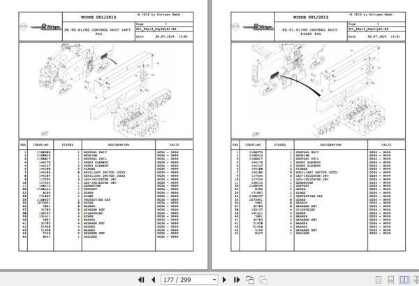 Wirtgen Cold Milling W 150 05.13 2093685 Spare Parts Catalog (2)