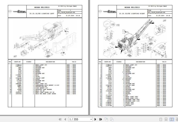 Wirtgen Cold Milling W 210i 15.20 2199314 Spare Parts Catalog (1)