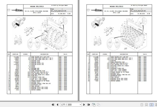 Wirtgen Cold Milling W 210i 15.20 2199314 Spare Parts Catalog (2)