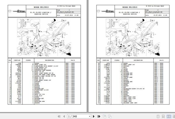 Wirtgen Cold Milling W 220 05.22 2193514 Spare Parts Catalog (1)