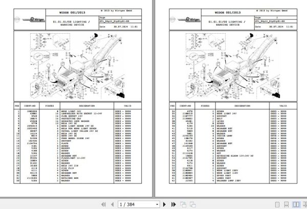 Wirtgen Cold Milling W 250 04.22 2174074 Spare Parts Catalog (1)
