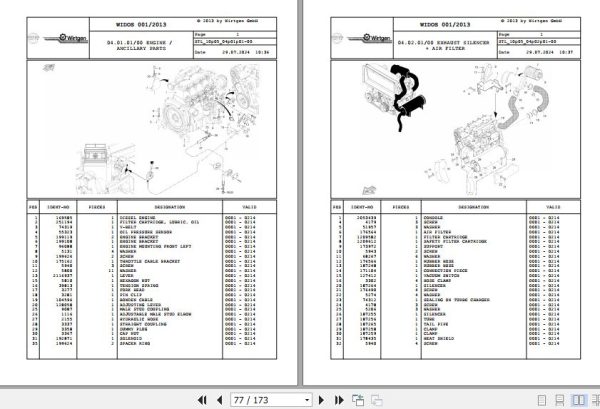 Wirtgen Cold Milling W 50 10.05 198781 Spare Parts Catalog (2)