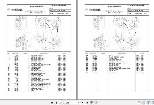 Wirtgen Cold Milling W 50 DC 09.05 179133 Spare Parts Catalog (2)