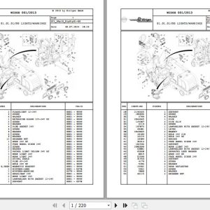 Wirtgen Cold Milling W 60 W 100 09.10 2071612 Spare Parts Catalog (1)