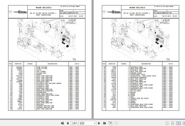 Wirtgen Cold Milling W 60 W 100 09.10 2071612 Spare Parts Catalog (2)