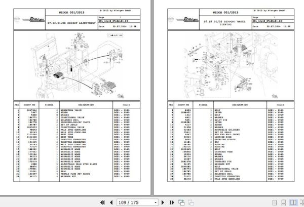 Wirtgen Cold Milling W 60i W 100i 12.10 2178736 Spare Parts Catalog (2)