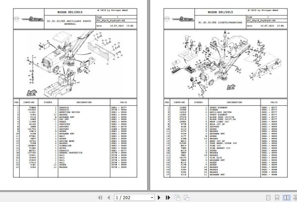Wirtgen Cold Planer W 1000 05.10 78214 Spare Parts Catalog (1)