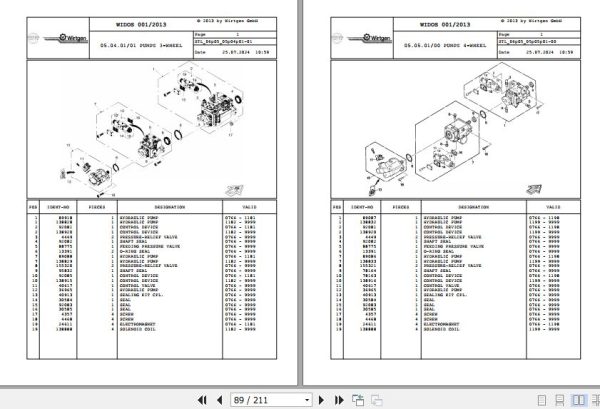 Wirtgen Cold Planer W 500 06.05 116660 Spare Parts Catalog (2)