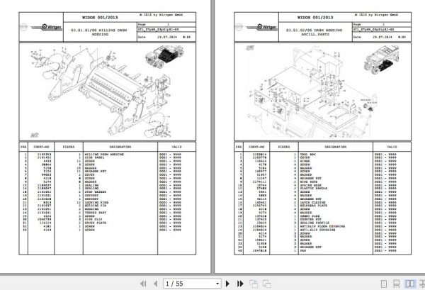 Wirtgen Recyclers & Soil Stabilizer WR 240 07.WR 2247883 Spare Parts Catalog (1)