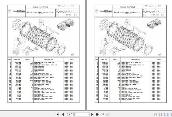 Wirtgen Recyclers & Soil Stabilizer WR 240 07.WR 2247883 Spare Parts Catalog (2)