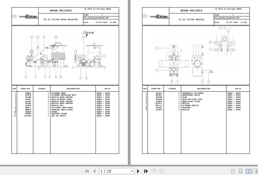 Wirtgen Recycling WLB 10 01.SA 99377 Spare Parts Catalog (1)