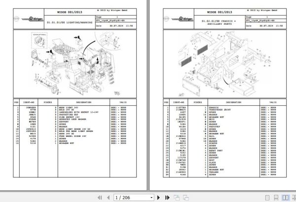 Wirtgen Slipform Paver SP 15 12.SP 2150115 Spare Parts Catalog (1)